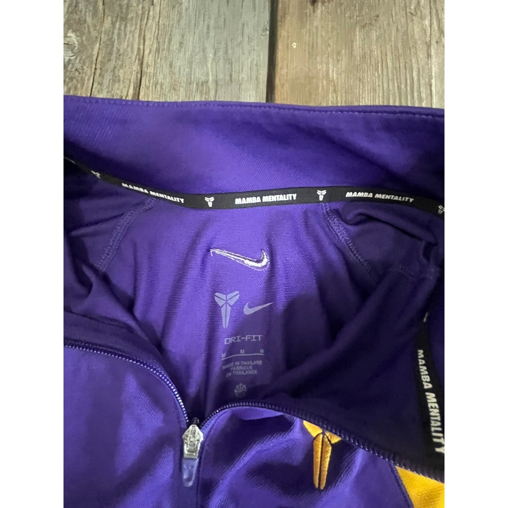 Nike Kobe Bryant Mamba Mentality Track Jacket Purple Gold Lakers Mens Medium - Picture 5 of 10